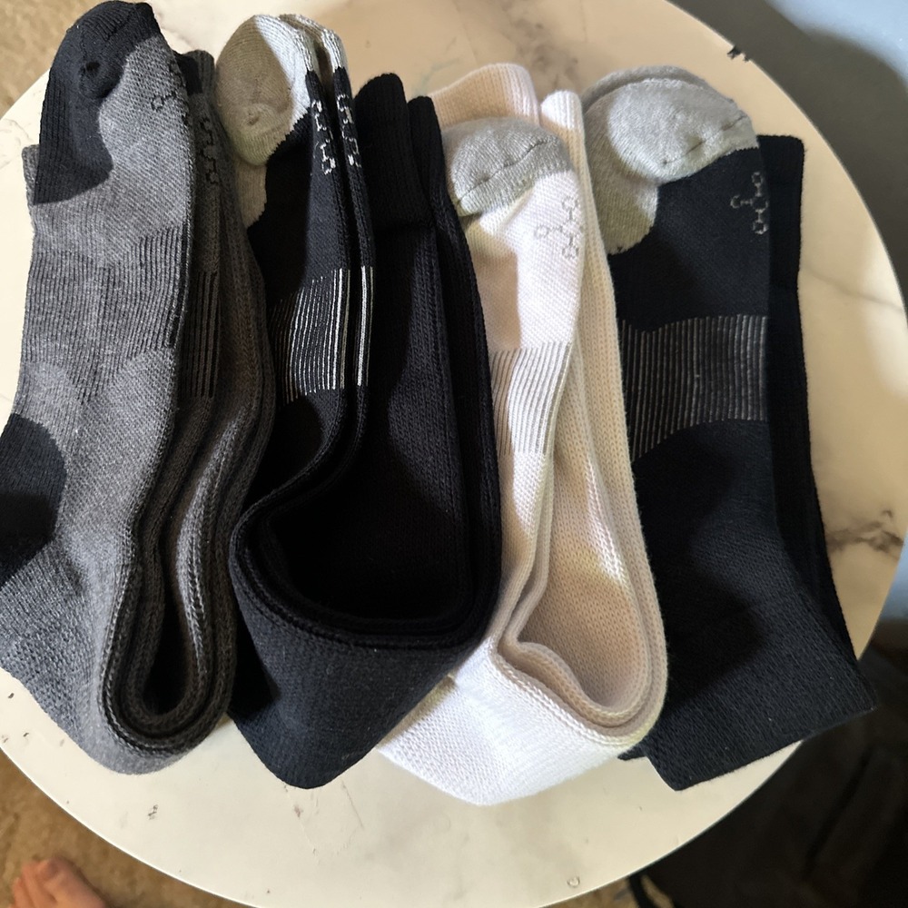 Tommie Copper Compression Socks 4 Pack. Women's Size 10-12.5 Over The Calf. New
